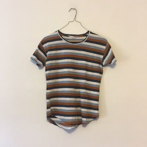 Whisper Cotton Crewneck Tee in Marion Stripe